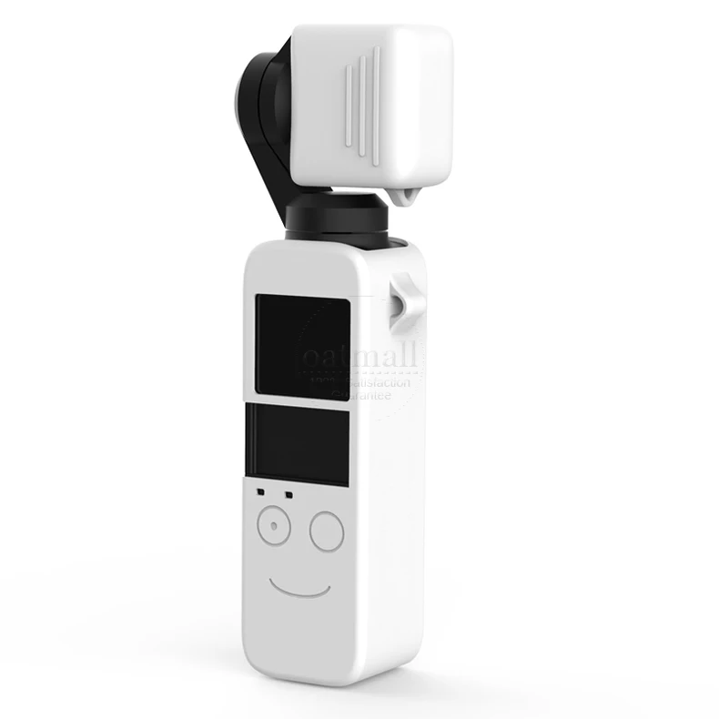 White Matte Silicone Protective Cover For DJI Osmo Pocket Handheld Gimbal Camera Case Bags Soft TPU Lens Cap Protector Sleeve Pouch - Цвет: White