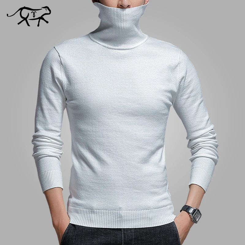 

Brand New Casual Turtleneck Sweater Men Pullovers Warm Autumn Fashion Style Warm Sweater Homme Solid Slim Fit Knitwear Pull Coat