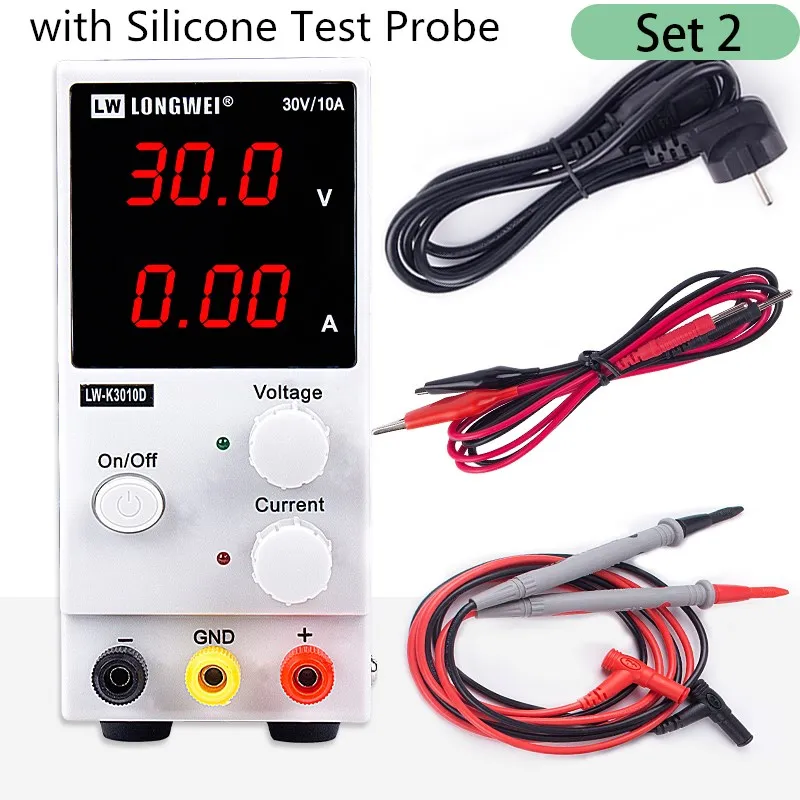 

lw-k3010d 30v 10a DC Swithing Power Supply Voltage Regulators Lab Adjustable 110/220V Power Source With test leads