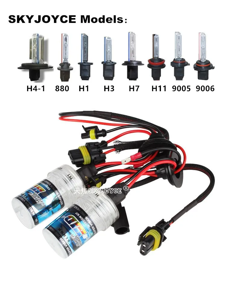 2X AC 12V 35w hid xenon bulb h1 h3 h4 h7 h8 h9 h11 h10 9005 9006 hb3 hb4 purple pink green blue yellow 3000K hid lamp xenon led (5)
