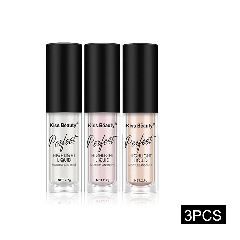 3pcs NAQIER 3 шт. хайлайтер осветитель для контуринга лица макияж осветитель консилер жидкий текстовый маркер сияющий блеск бронзатор макияж - Цвет: 3pcs