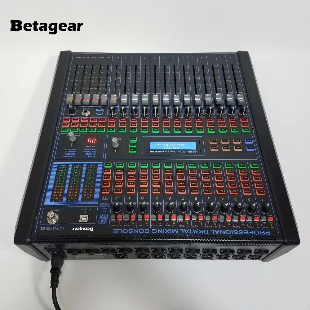Betagear Профессиональная Цифровая микшерная консоль 12 канальное аудио диджейский