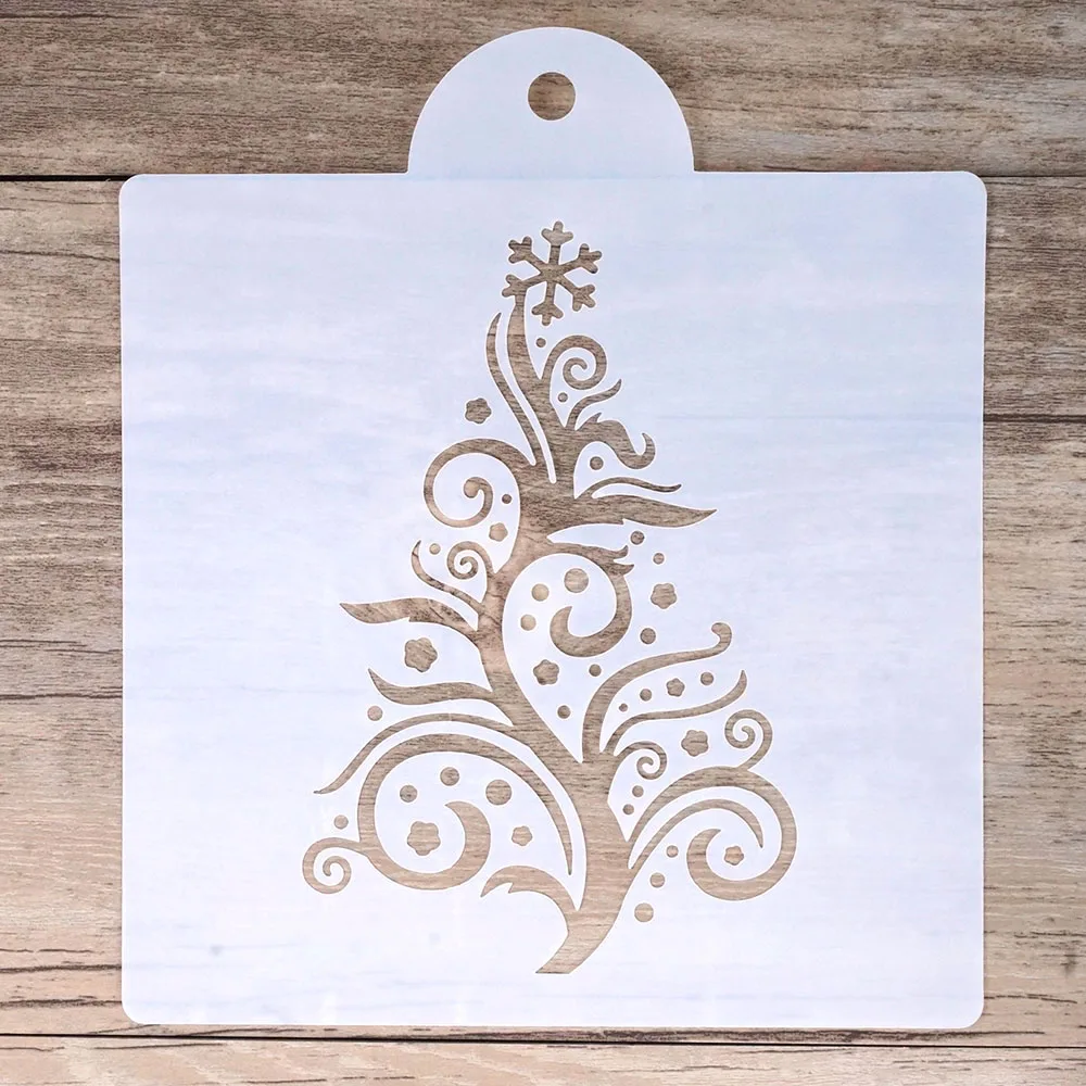 

15 cm DIY Craft Layering Christmas Stencil For Walls Painting Scrapbooking Stamping Album Decorative Embossing Paper Cards