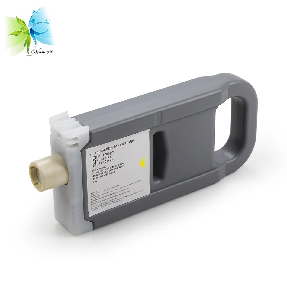 

Winnerjet 8 colors PFI-1700 Full ink cartridge with pigment ink For Canon pro 4000s 6000s printer compatible ink cartridge