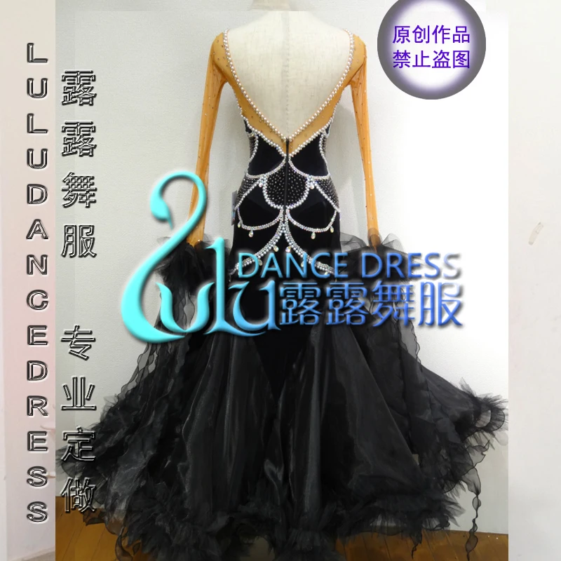 Ballroom Dancing Dress Newest Design Woman Modern Waltz Tango Dance Dress/standard Ballroom Competition Costume