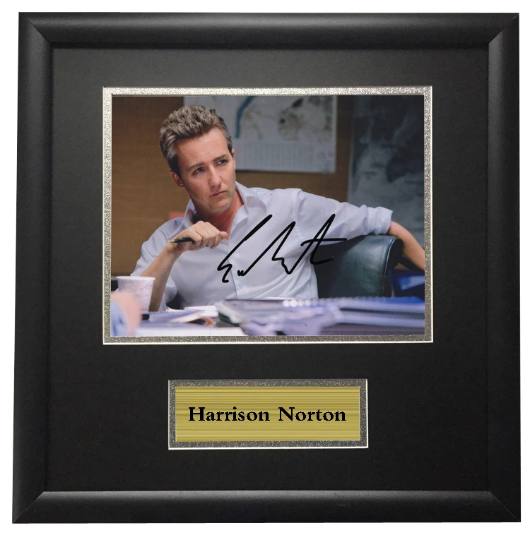 Memorabilia Эдварда Харрисона Нортона поставляются с SA COA фото автографом в рамке | Дом