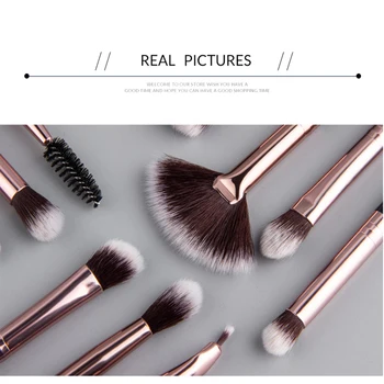 

Makeup Brushes Set 12 pcs/lot Eye Shadow Blending Eyeliner Eyelash Eyebrow Brushes For Make up Portable Eye Brush Set