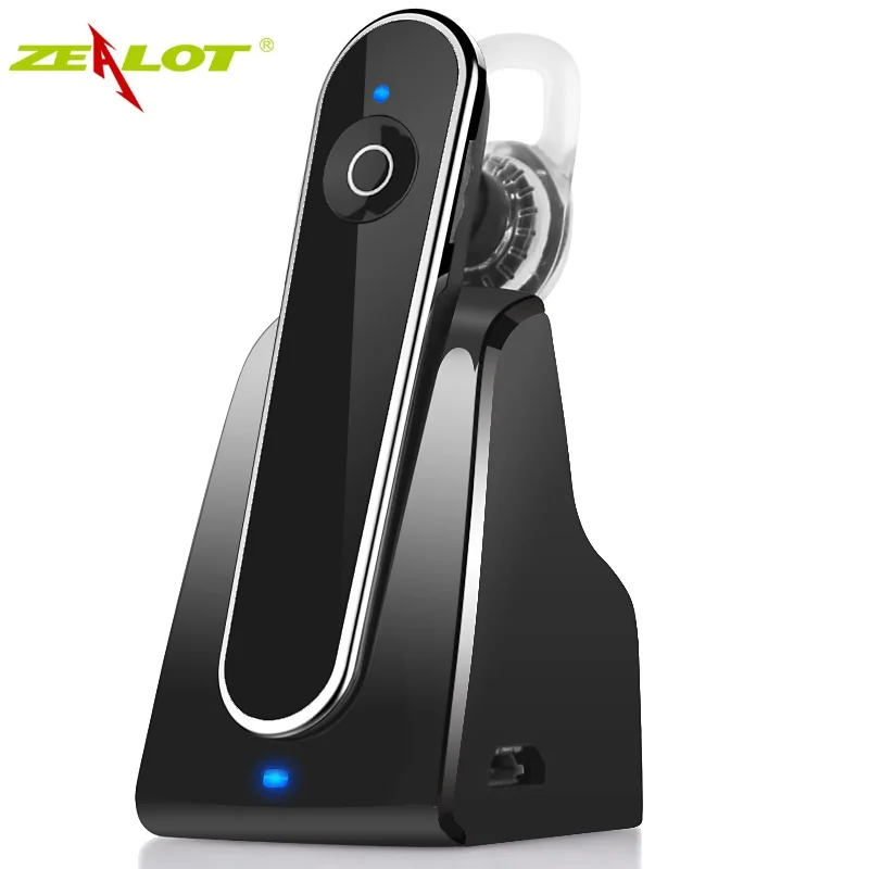 

Zealot E5 Wireless Earphones Bluetooth Headset with Mic for MP3 Music Play Auto Handsfree Car Kit with Dock phone earphone