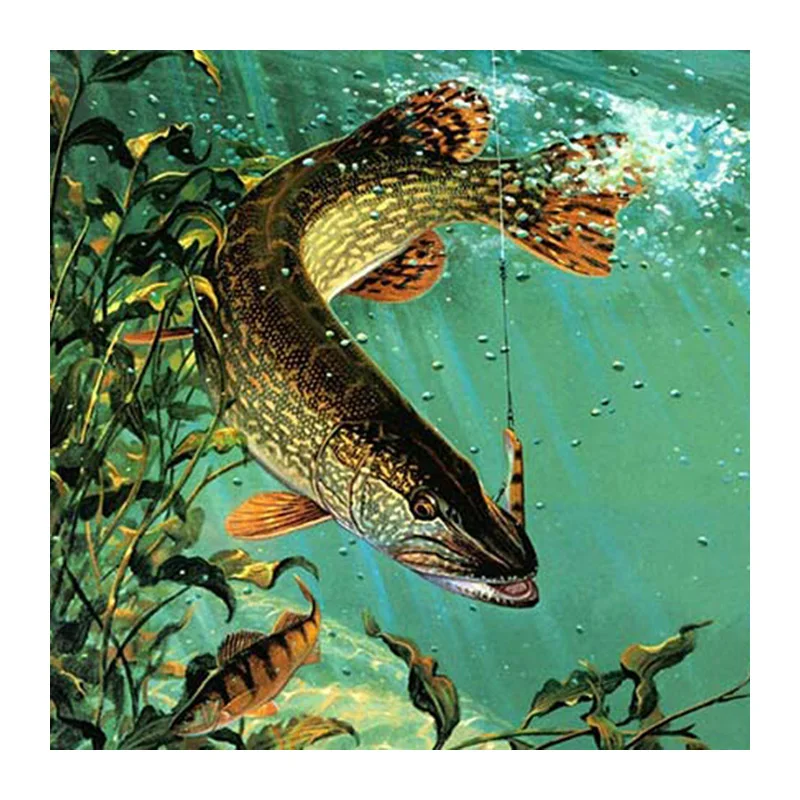 DIY Diamond Painting Animal Diamond Cross Stitch Crystal Round Diamond Sets Full Diamond Embroidery Fish Mosaic Kits 3