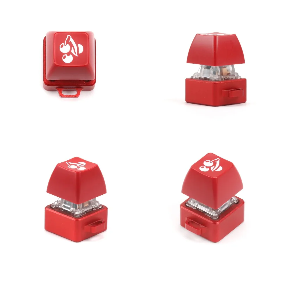 CNC Alu Keychain Red