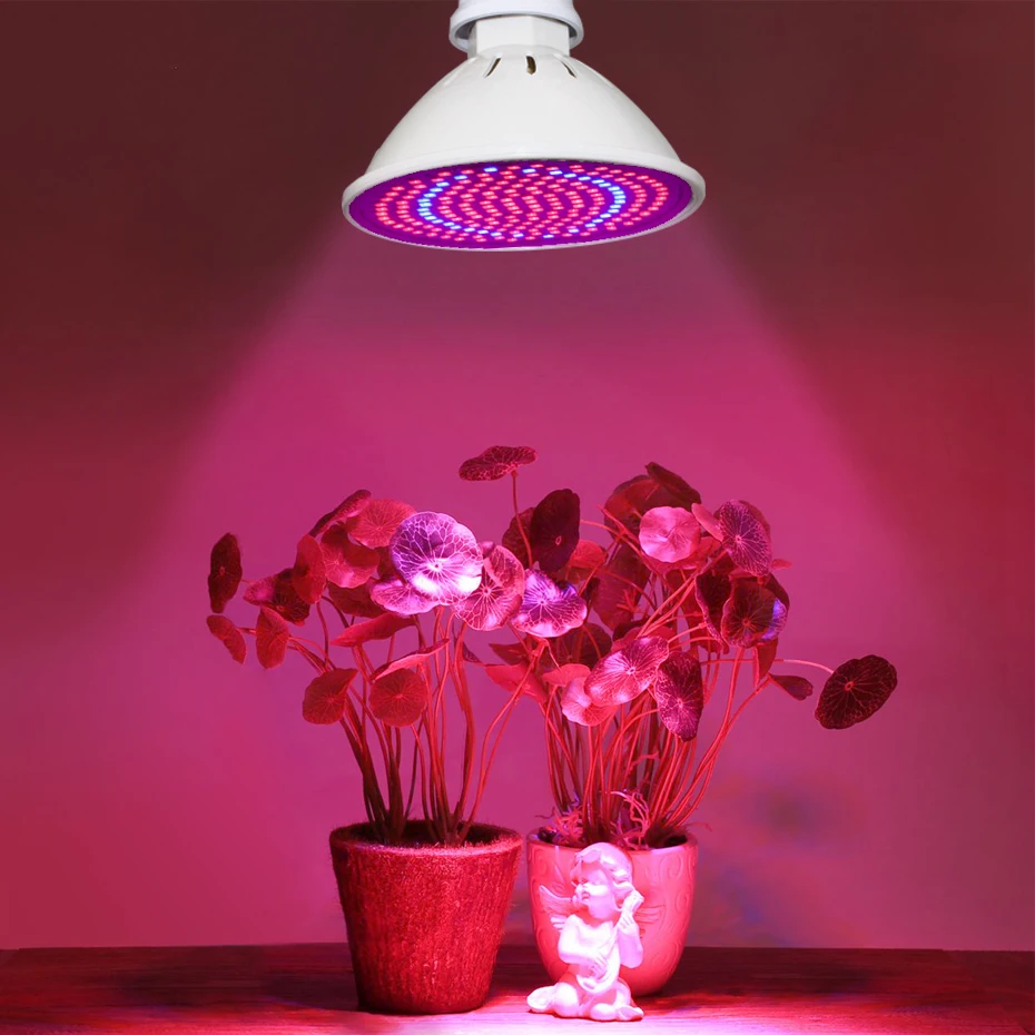 AC85-265V 60 200 260 светодиоды светать полный спектр E27 растущий свет Фито лампа SMD2835 растет лампы для цветов растений овощи