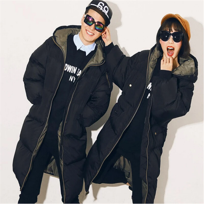 

2017 Winter Jacket Women Casual Loose Plus Size Wadded Jacket Cotton Padded Jacket Long Parka Hooded Jacket CC280