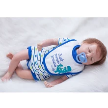 Alive Babies Boy With Sleeping Eyes 20 Inch Reborn Baby Dolls Lifelike Newborn Toy Realistic Reborn Doll Kids Birthday Xmas Gift