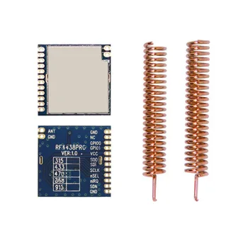 

10PCS RF4438PRO-433 Front end FSK Wireless RF Transmitter Receiver Si4438 20dBm High Sensitivity Radio Module