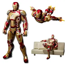 SHFiguarts Marvel Super Hero Железный человек Марк 42/Mark 43 с диваном ПВХ фигурку коллекционных моделей игрушки 15 см