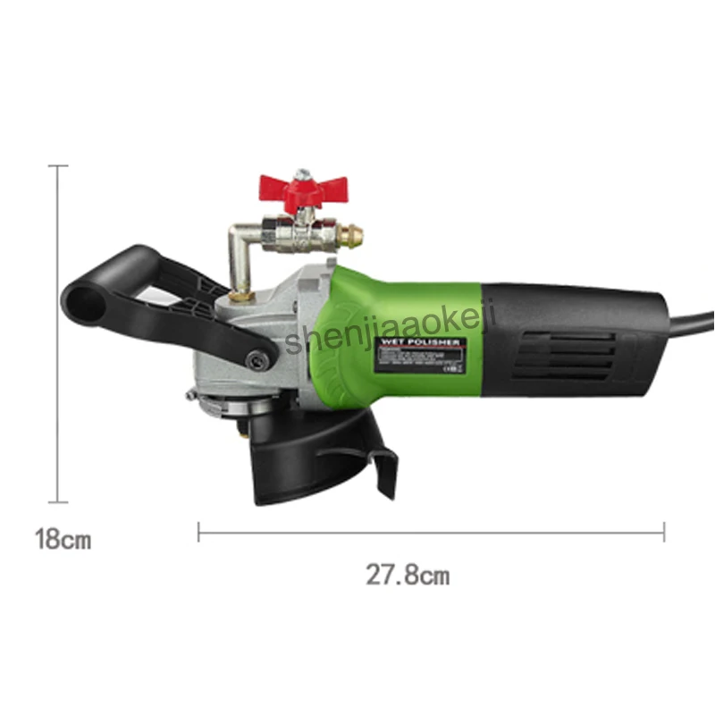 1 шт. Электрический полировщик для мокрого камня, полировальная машина для цемента и мрамора, 220 В, ручная электрическая шлифовальная машина