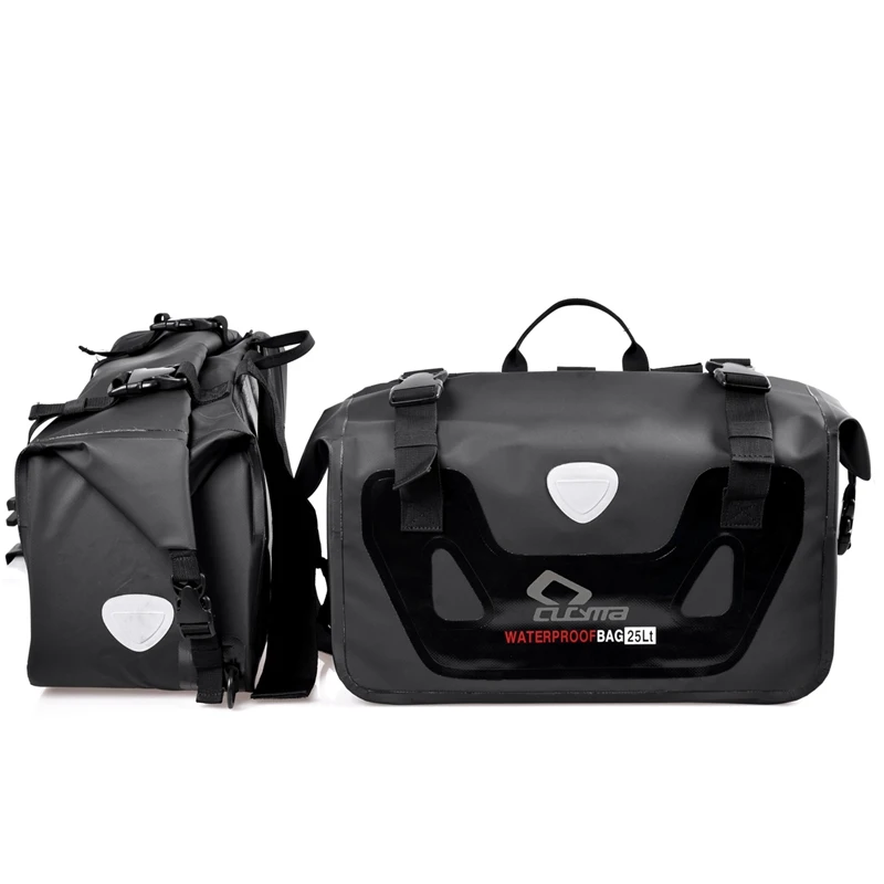 Universal Black Motorcycle PVC Water Proof Zadeltas zadeltas Bagage Tas Outdoor Reizen Bag Voor Ducati Adventure 25-50L Universal Black Motorcycle PVC Water Proof Zadeltas zadeltas Bagage Tas Outdoor Reizen Bag Voor Ducati Adventure 25-50L