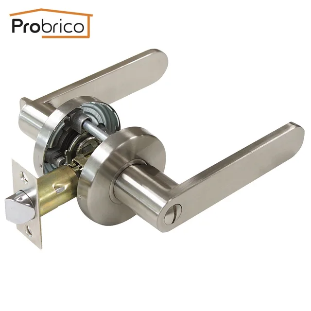 Probrico Stainless Steel Security Door Lock Safe Lock Satin Nickel ... Probrico Stainless Steel Security Door Lock Safe Lock Satin Nickel ...