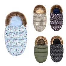 Buy 2018 Baby Sleeping Bag Winter Warm Stroller Sleepsacks Robe For Infant wheelchair envelopes for newborns stroller accessories Free Shipping