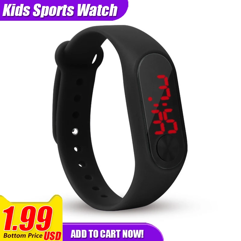

2019 LED Kid Watch Children Sport Girls Boys Digital Clock Watches For Kids Children Silicone Watches Relogio Montre Enfant