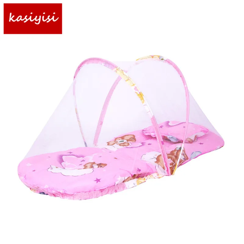 

Baby Bed Nets Folding Mosquito Nets Infants Young Children Sleeping Pad Pillow Bedspread Mosquito Net Cartoon Cotton Bedspread