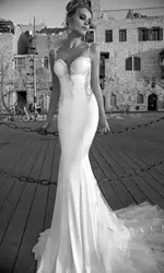 2018 Отличительной Кружева Sheer спинки свадебное платье аппликация сексуальный верх рукава развертки поезд Белый для матери невесты платья
