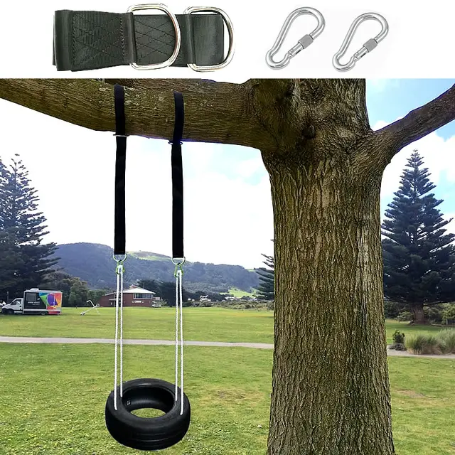 Tree Swing Hanging Kit Hammock Straps, 1800 lbs Load Capacity, Set of 2