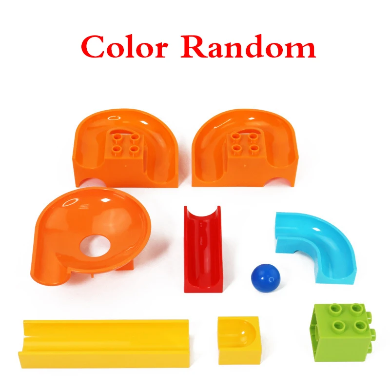 32Pcslot LegoINGly Duplo Building Block Wall BasePlate Designer Marble Race Run Blocks Educational Toys For Kids Christmas Gifts (1)