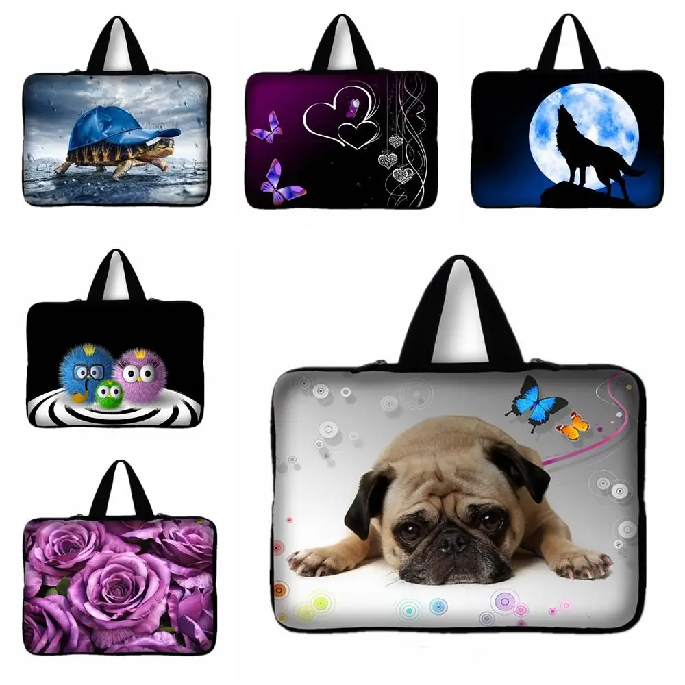 13.3'' Cute Pug Neoprene Laptop Bag Tablet Sleeve Pouch For Notebook Computer 13.3 13 Macbook Air / Pro Asus | Компьютеры и