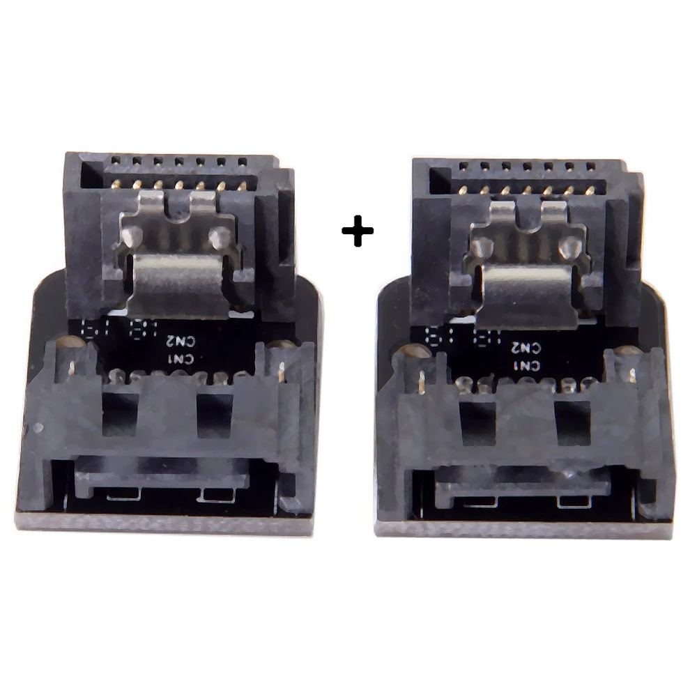 Sata 7Pin мама до папа 90 градусный угловой адаптер материнская плата для настольных