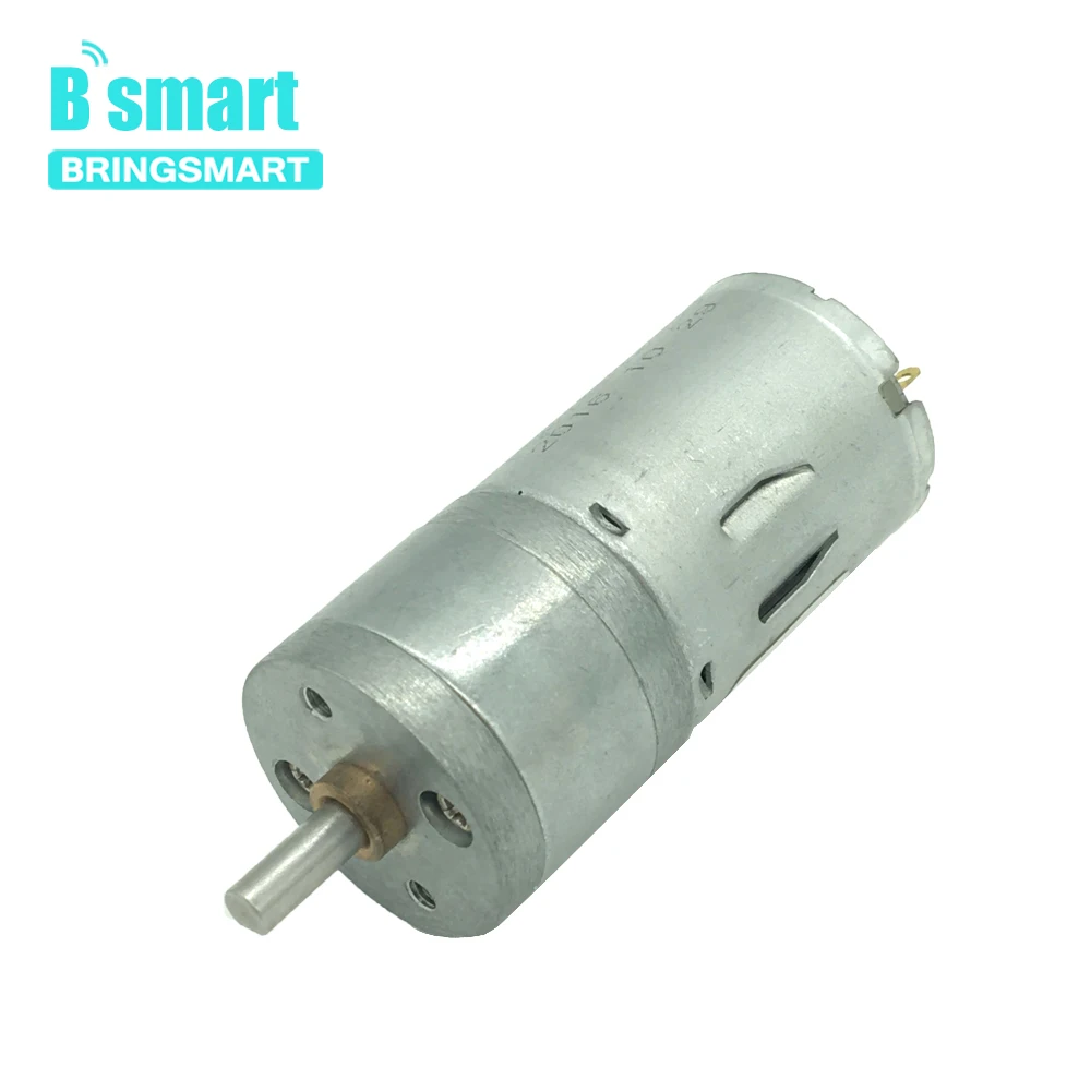 

Bringsmart Gear Motor 12 volt DC Micro Gearbox Reducer Low Speed Reduction Electric Motor For Smart Car Mini Tools JGA25-370