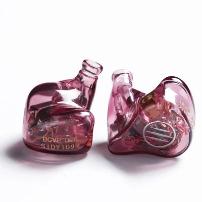BGVP DM6 Hi-res 5BA сбалансированные арматурные драйверы наушник IEM 3D принт HiFi наушники контролировать наушники индивидуальные ручной работы IEM - Цвет: Light purple