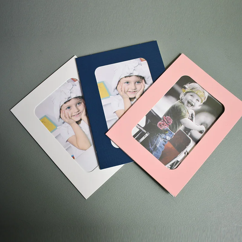 HT Cardboard Photo Frame For 6 Inch Photo Folder Wedding Party Decoration Picture Frames Home