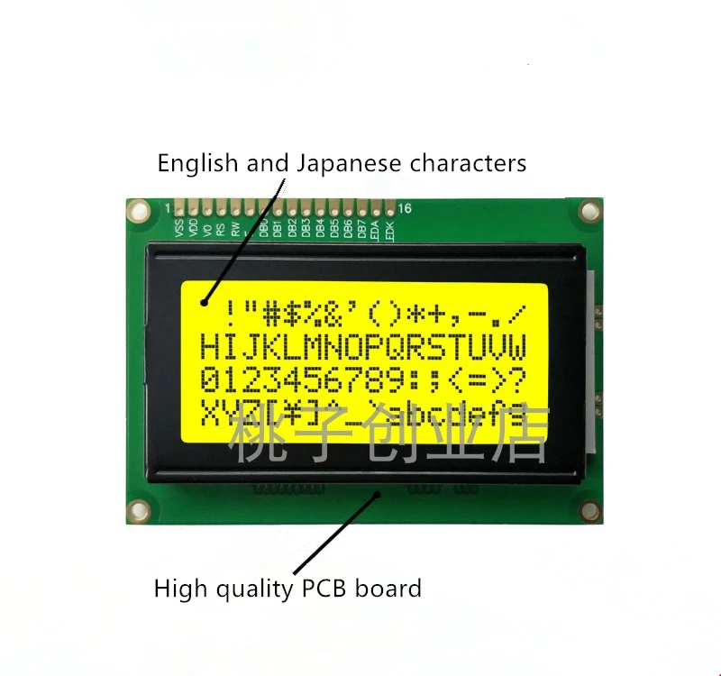 1 шт. 1604A ЖК-экран 1604 lcd 5 в 16X4 символов синий экран/желтый модуль lcd для экрана