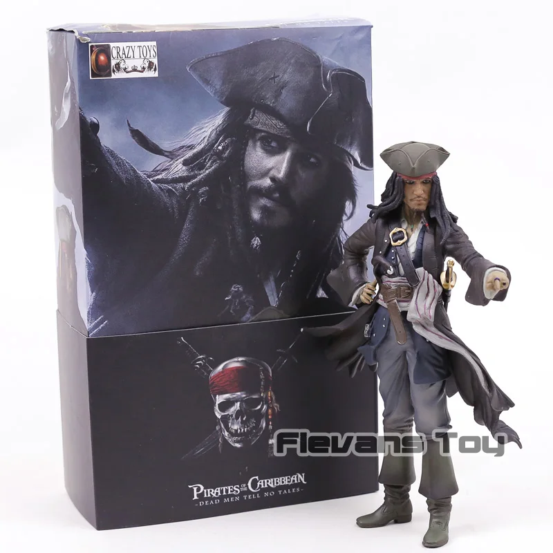 

Crazy Toys Pirates of the Caribbean Jack Sparrow Jackie Captain PVC Statue Figure Collectible Model Toy