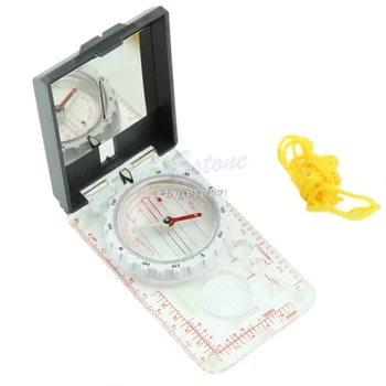 

Map Ruler Scale Mirror Navigation Compass Scouts Outdoor Camping Survival Kits