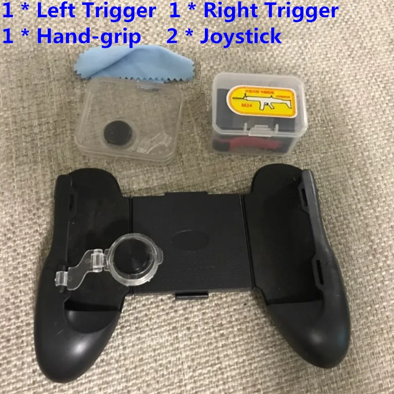 

BEESCLOVER PUBG Mobile Game Controller Joypad + Quick Fire Button L1R1 Trigger Handle Grip for IPhone Andriod Phones Gamepad r29