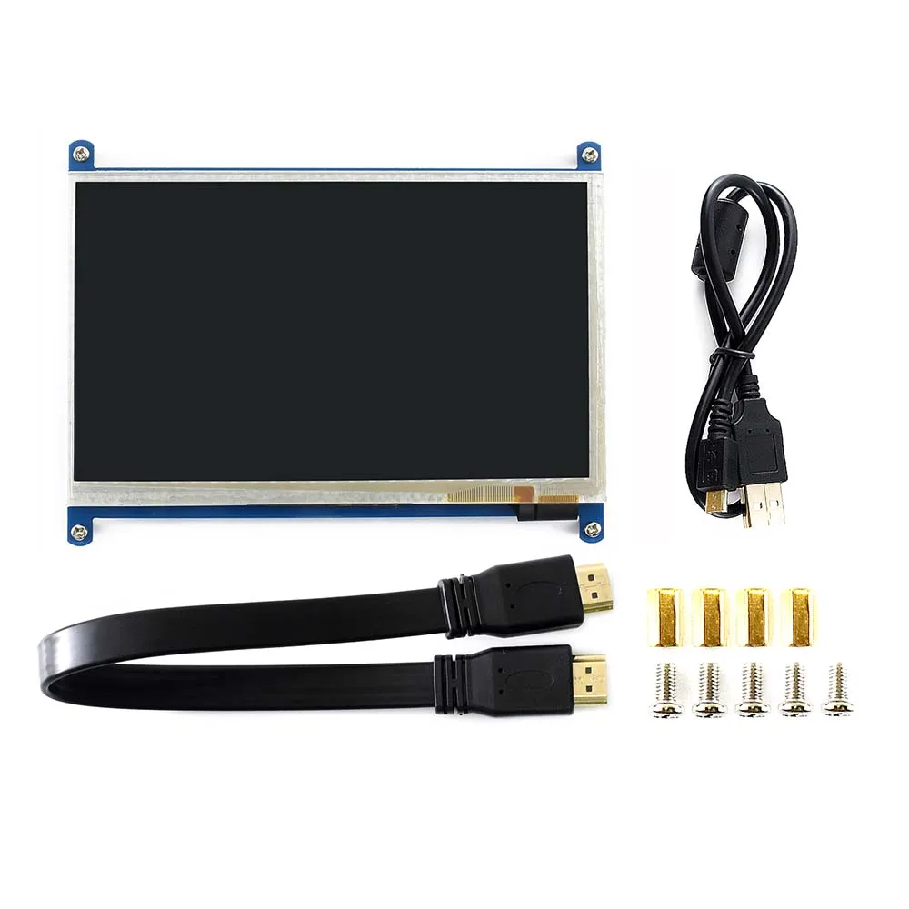 7.0 inch HDMI LCD Capacitive Touch Screen Display Touch Shield For Raspberry Pi 2 Model B (800*480) Banana Pi 