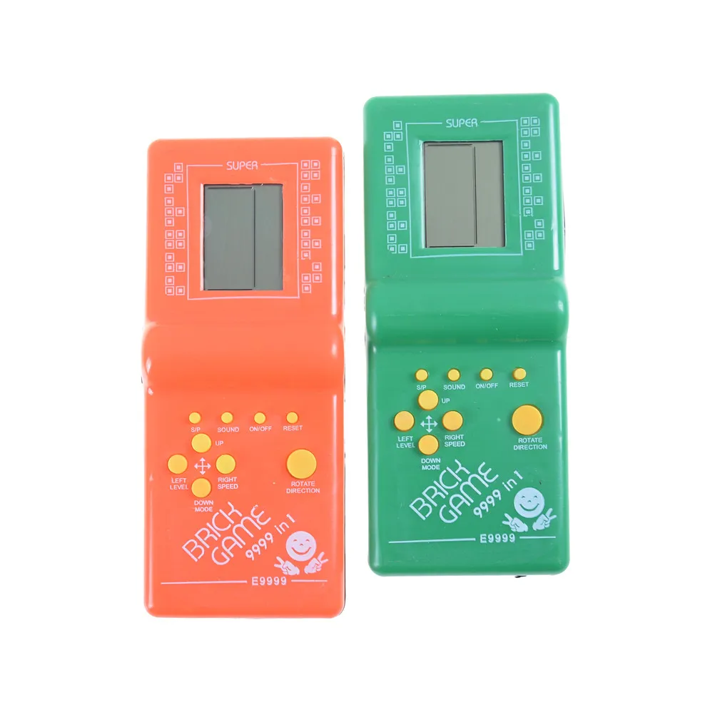New Machine Tetris Brick Game Classic Handheld Game Machine with Game Music Playback Without Battery For Kids