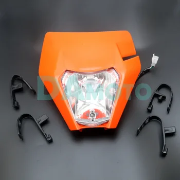 

orange Universal Headlights Headlamp For 2017 KTM SX EXC XCF SXF SMR Motocross Enduro Dirt Bike Supermoto