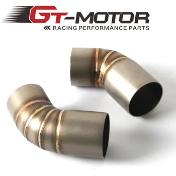 

GT Motor - Free Shipping Motorcycle Exhaust middle pipe for DUCATI 696 2008-2014 796/795 2010-2014 Slip-On