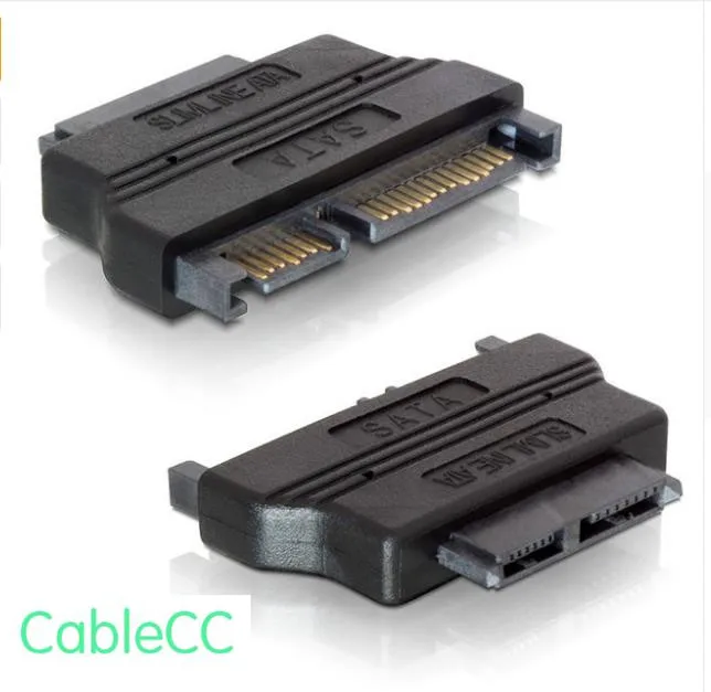 

2pcs/ SATA 22 Male to Slimline SATA 13 Female Laptop CD ROM Convertor Adapter