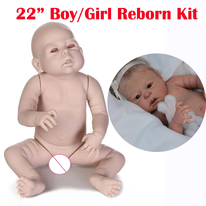 Alive Reborn Baby Doll Full Silicone Body Anatomically Correct Boy Vinyl Toy 22"