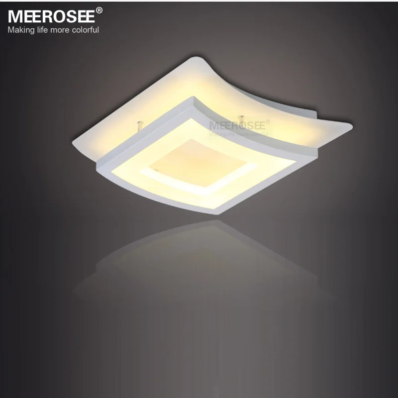 Modern LED Ceiling Light Fixture White Acrylic Windows shape Flush Mounted Ceiling light for Home Decoration
