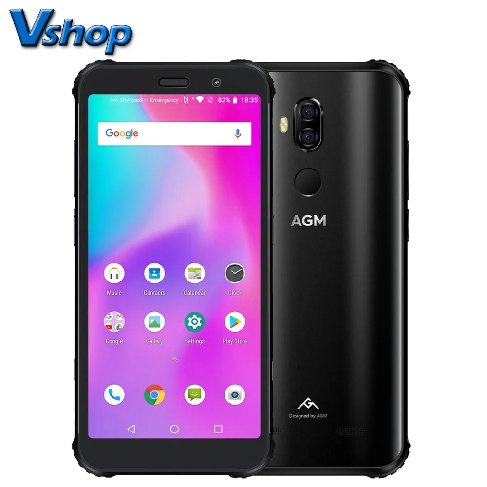 

AGM X3 IP68 Waterproof Phone 5.99" FHD 6GB RAM 64GB ROM Qualcomm SDM845 Octa-core Smartphone 24MP Wireless Charging Cell Phone