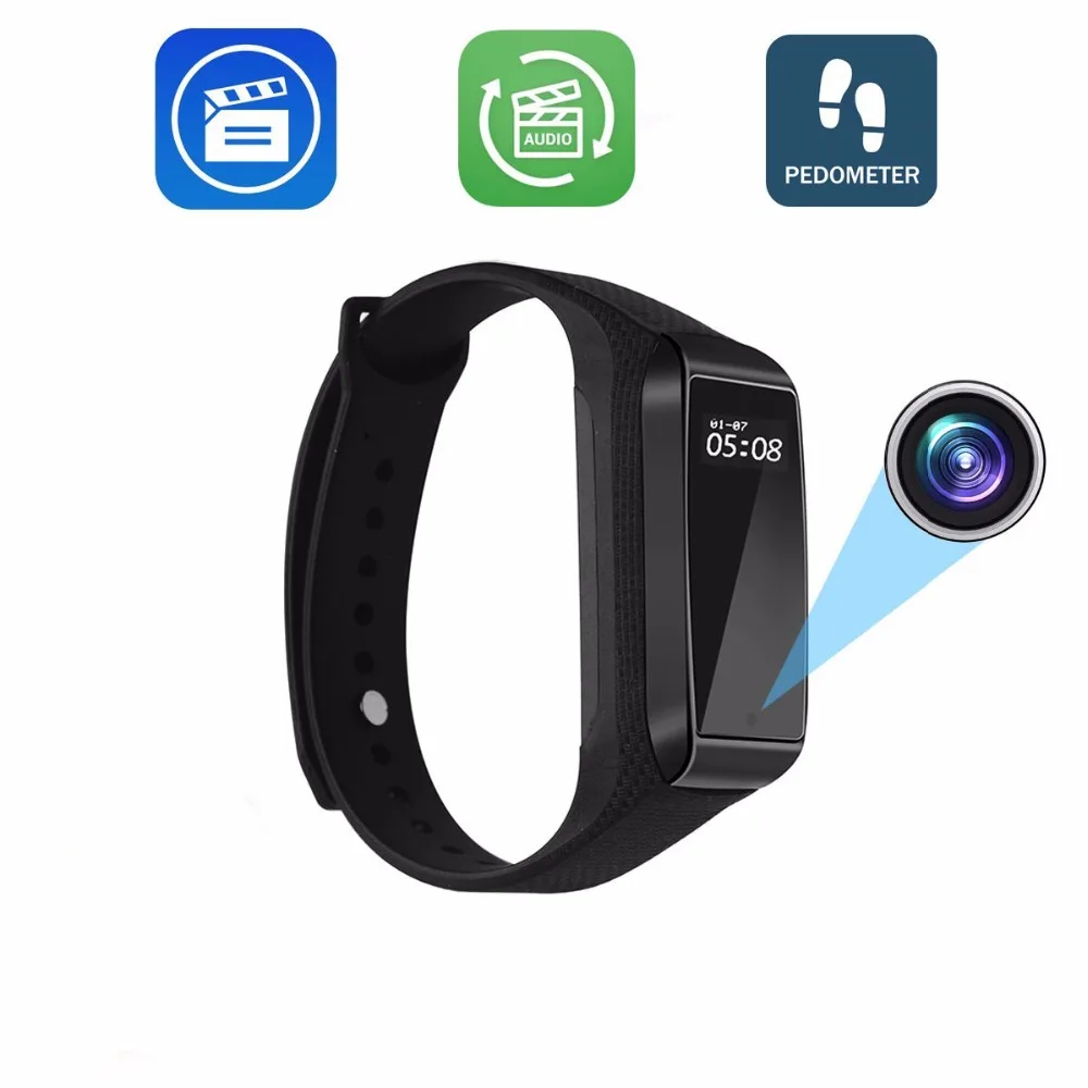 

1080P Wearable Mini Camera Wristband Mini Camcorder Sports DV Camera Smart Bracelet Micro Camara Video Recorder Cam sq11 sq13