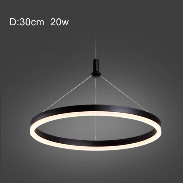 Moderne Led Anhänger Lampen für esszimmer Acryl runde kreis hängen