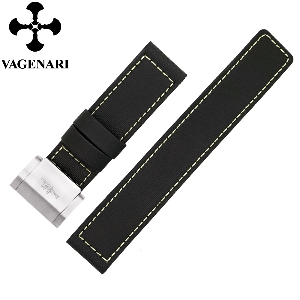 196 New Arrival High Quality Black Nylon Watch Strap 26/26mm with