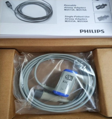 

Original New for philips M2501A Mainstream CO2 sensor And Airway adapters 453564453721 M2501A NEW style D type 8pin