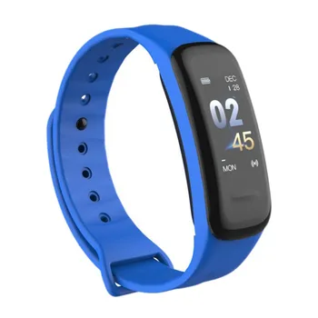 

C1Plus Bluetooth Smart Bracelet Color Screen Blood Pressure Fitness Tracker Heart Rate Monitor Smart WristBand for Android IOS